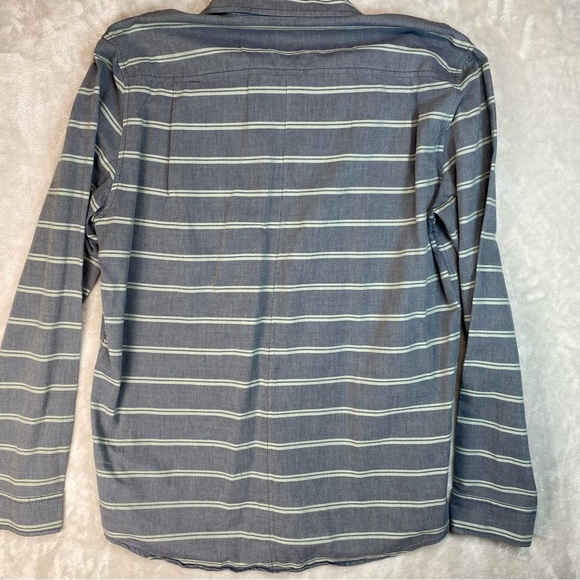Tavik Mens Shirt Button Up Long Sleeve Striped Modern Beach XL - Picture 2 of 10
